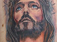 欧美另类耶稣纹身图案欣赏